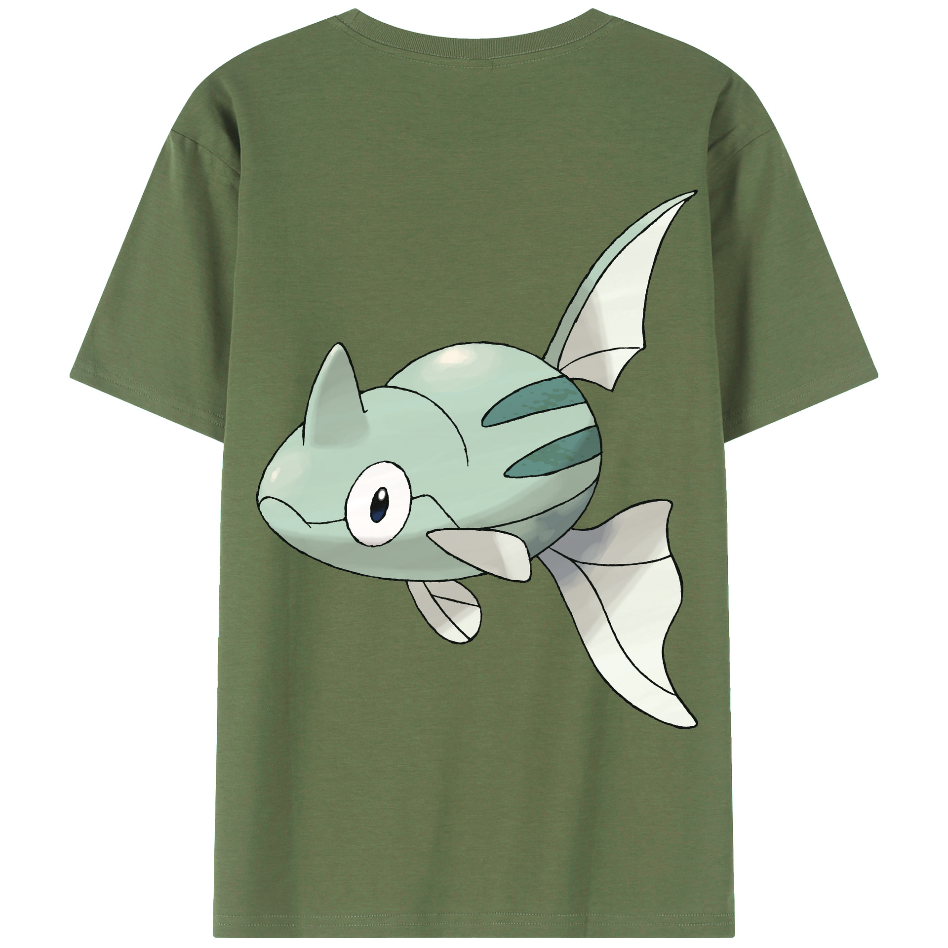 （画像用） ポケットモンスター Pokémon 綿100％ メンズ半袖Tシャツ（バックプリント） 通気性